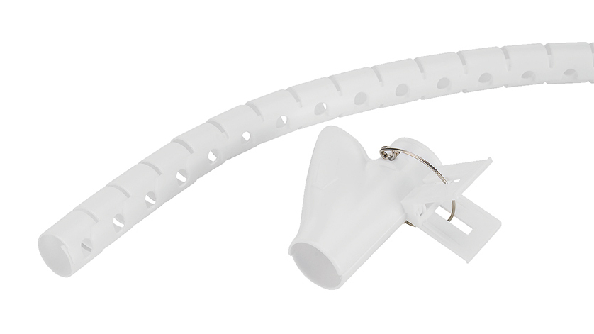 Spiral Cable Wrap 20mm Multiple Cables White