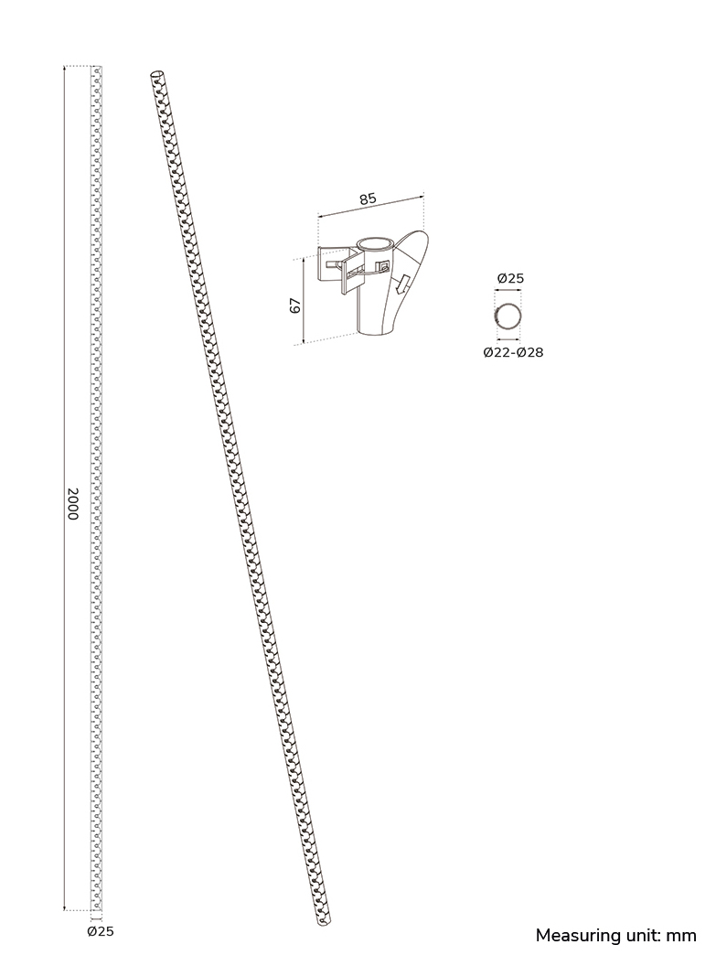 Spiral Cable Wrap 25mm Multiple Cables Black