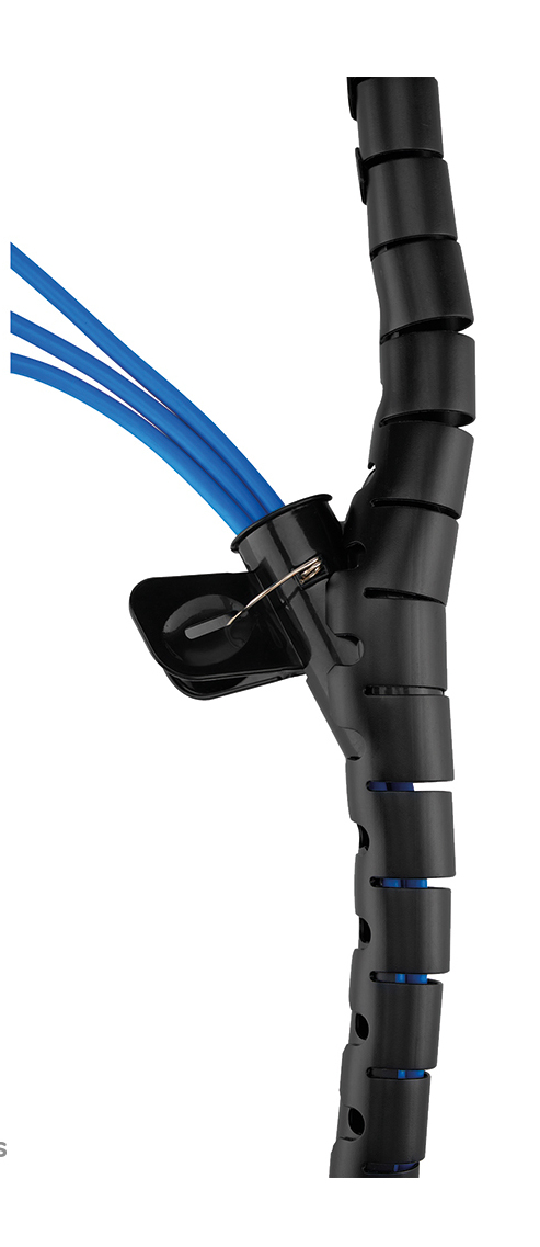 Spiral Cable Wrap 25mm Multiple Cables Black