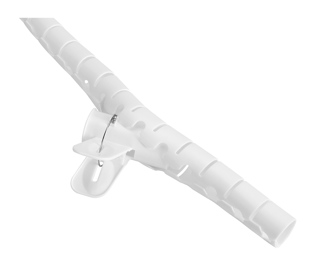 Spiral Cable Wrap 25mm Multiple Cables White