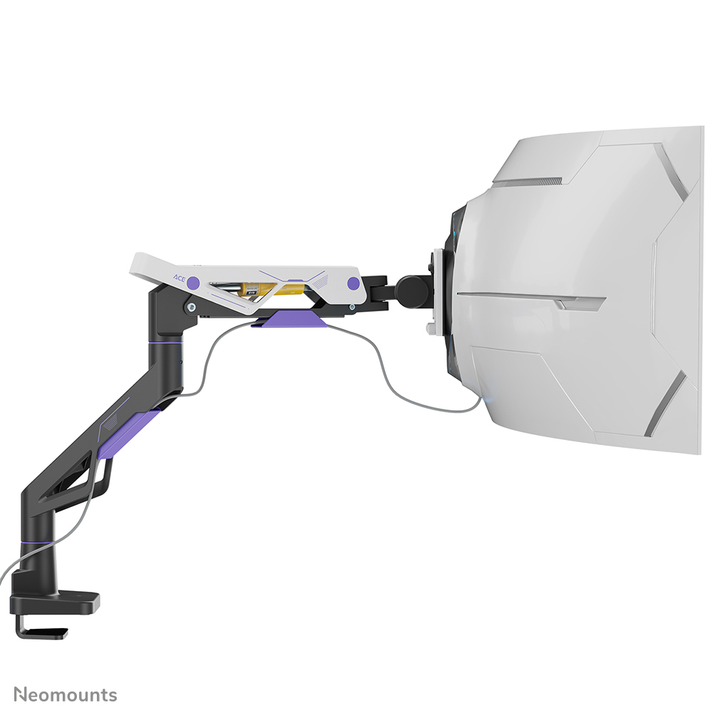 Gaming Monitor Arm 24-57in - Gas Spring - Topfix - 180�-stop