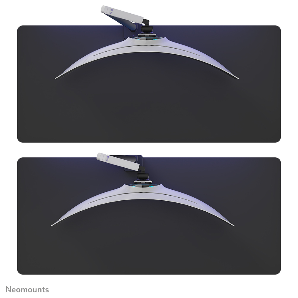 Gaming Monitor Arm 24-57in - Gas Spring - Topfix - 180�-stop