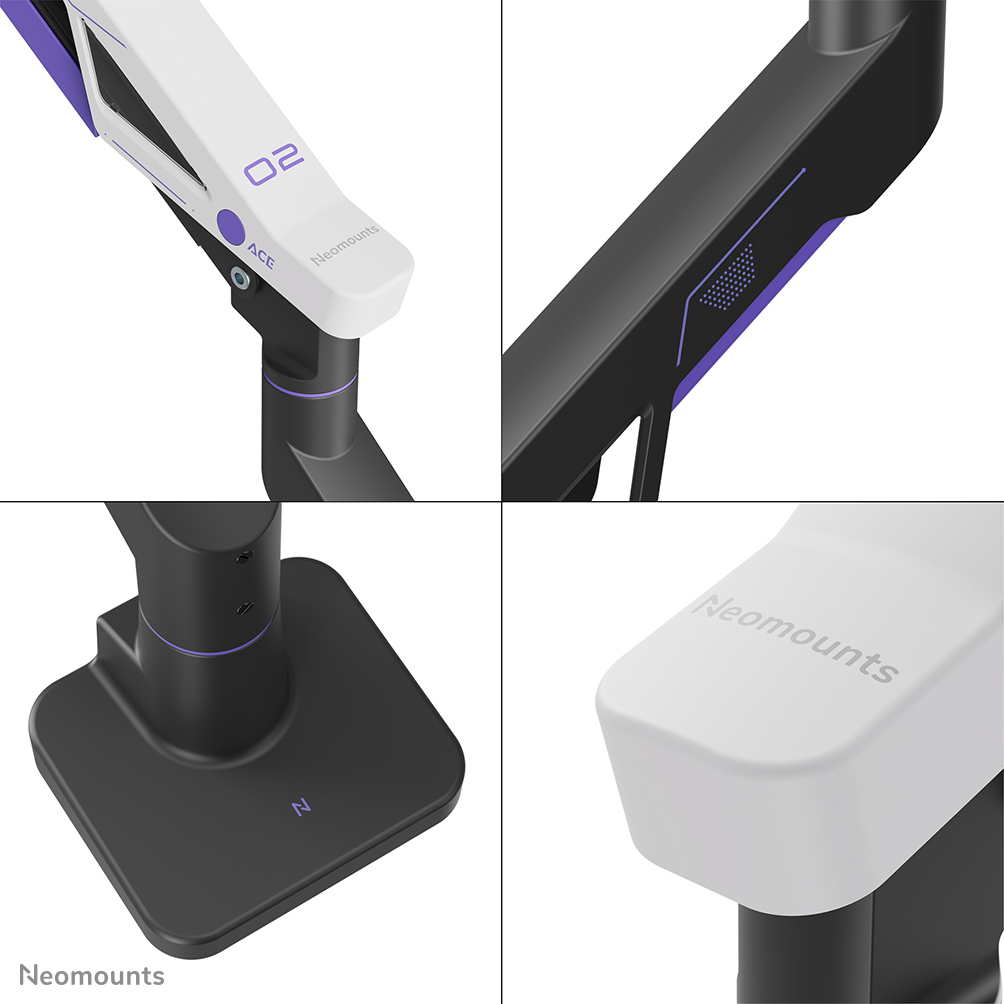 Gaming Monitor Arm 24-57in - Gas Spring - Topfix - 180�-stop