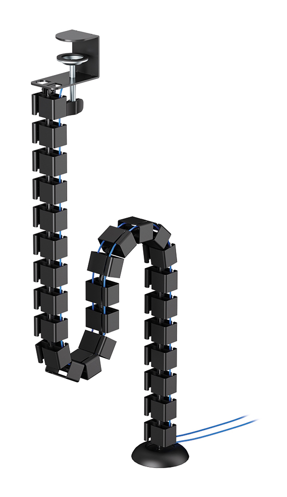 Cable Spine - Modular Vertebrae - Clamp-on Design - Universal - Black