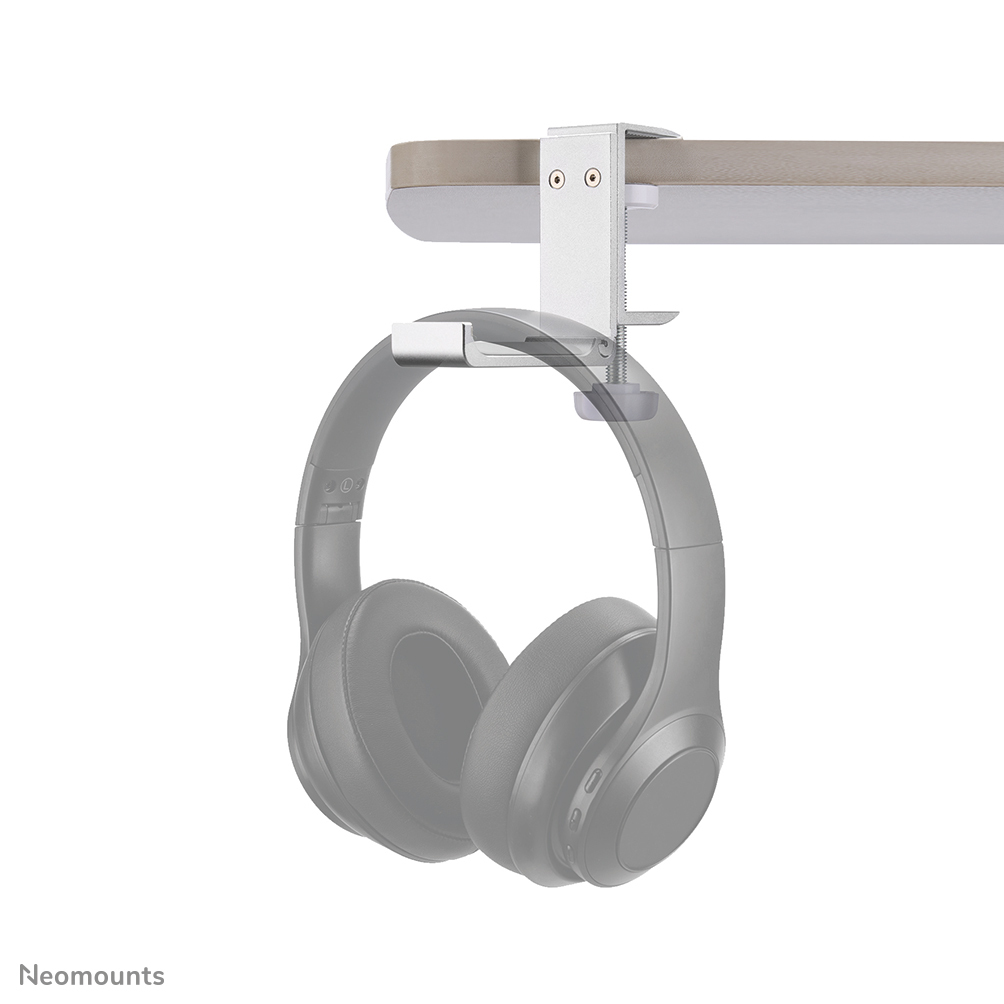 Headset Holder - Clamp-on Design - Universal - Silver