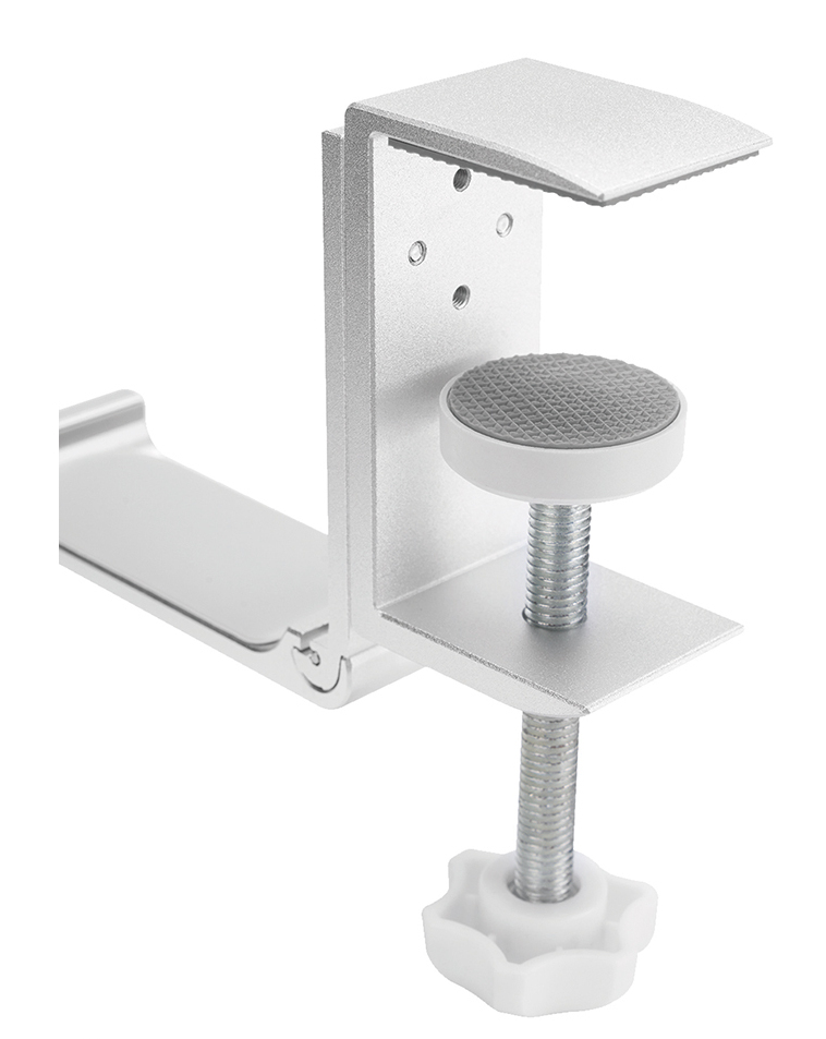 Headset Holder - Clamp-on Design - Universal - Silver