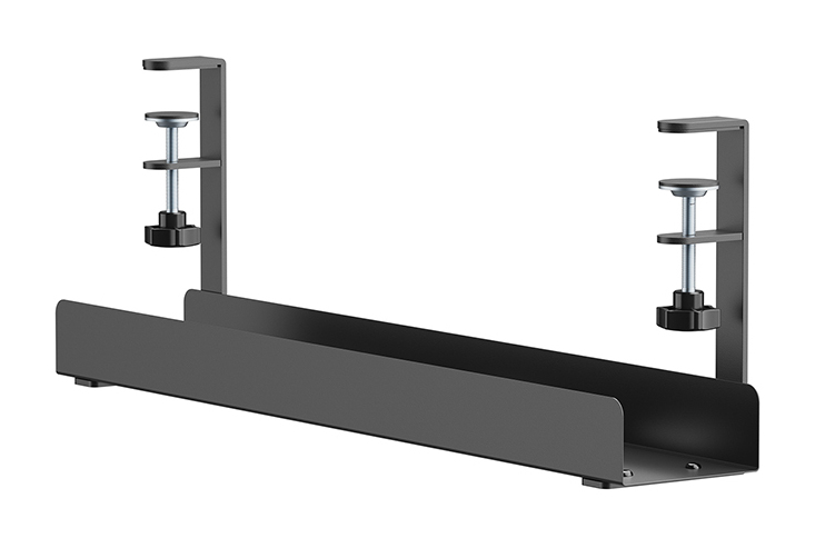 Cable Management Tray - Max 5 Kg - Clamp-on Design - Universal - Black