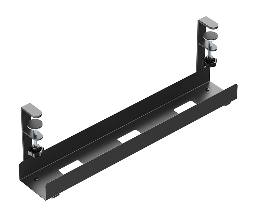 Cable Management Tray - Max 5 Kg - Clamp-on Design - Universal - Black