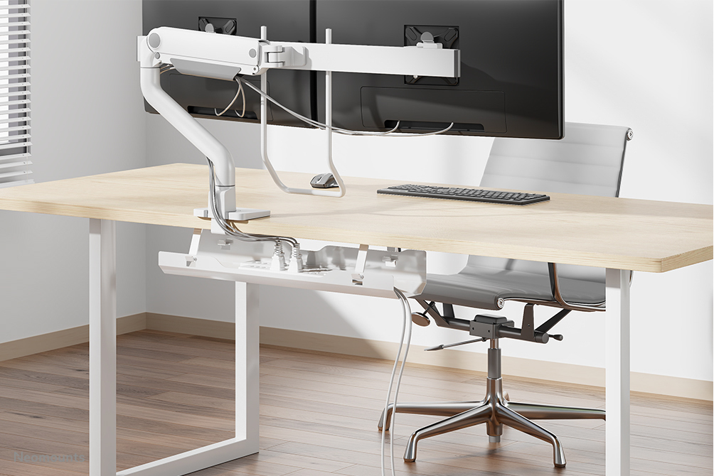 Cable Management Tray - Max 5 Kg - Screw-mounted - Universal - White