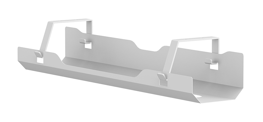 Cable Management Tray - Max 5 Kg - Screw-mounted - Universal - White