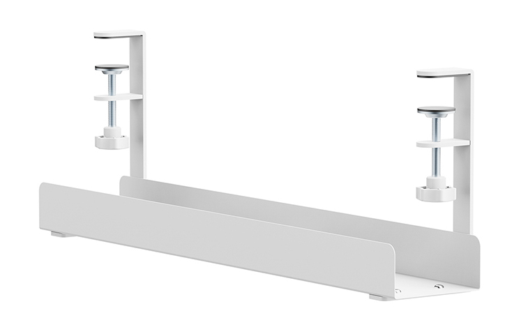 Cable Management Tray - Max 5 Kg - Clamp-on Design - Universal - White