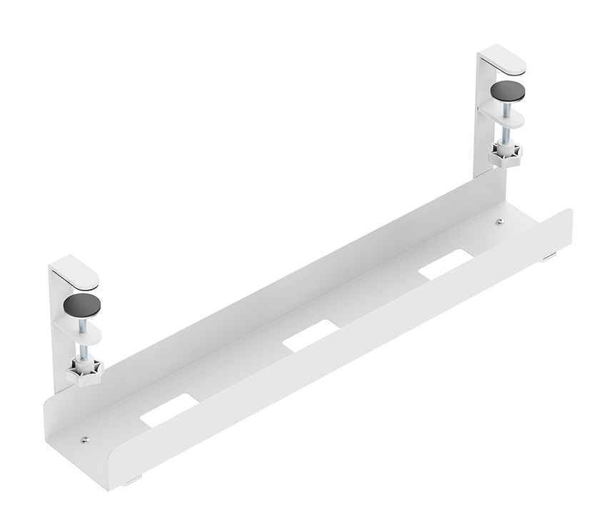 Cable Management Tray - Max 5 Kg - Clamp-on Design - Universal - White