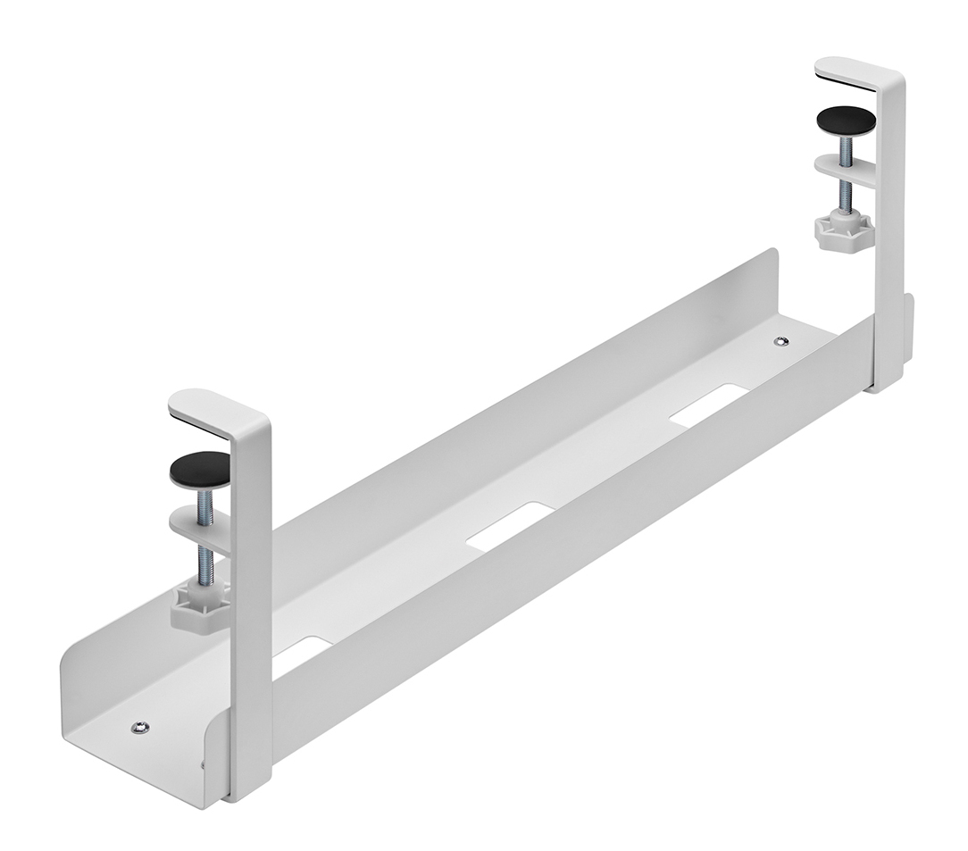 Cable Management Tray - Max 5 Kg - Clamp-on Design - Universal - White