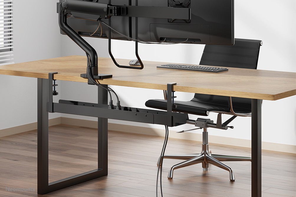 Cable Management Tray - Max 5 Kg - Clamp-on Design - Universal - Black