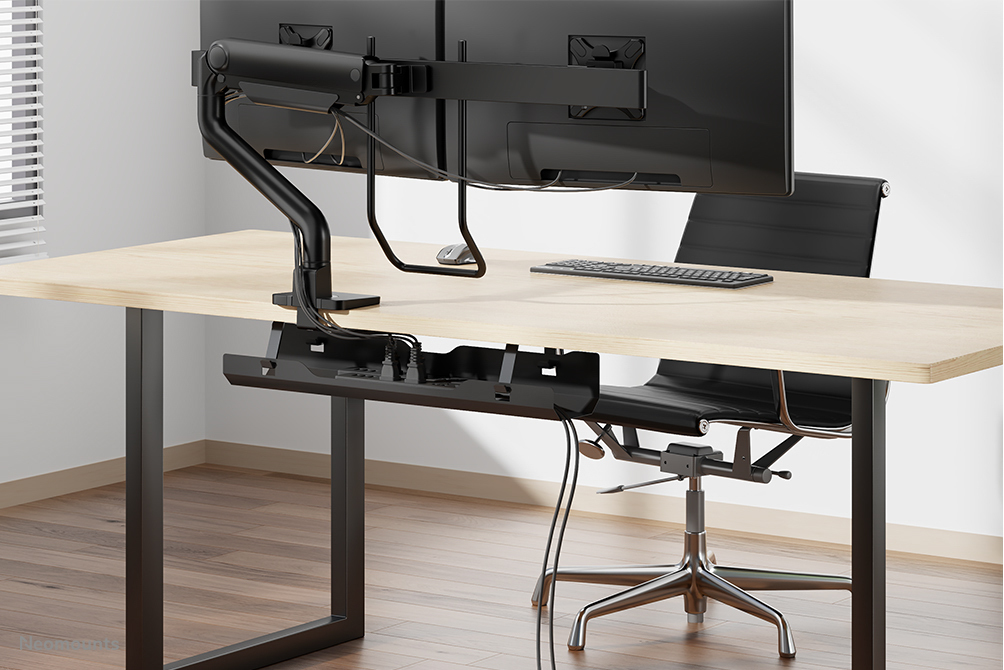 Cable Management Tray - Max 5 Kg - Screw-mounted - Universal - Black