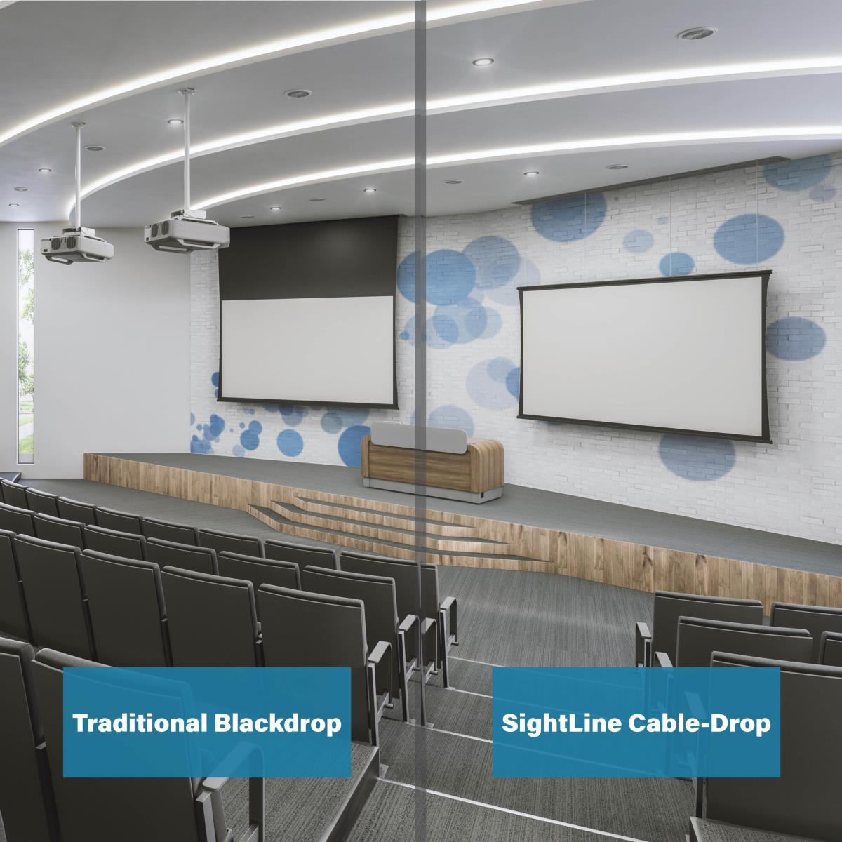 Projecta Tensioned Descenderpro Sightline 118x210 Matte White