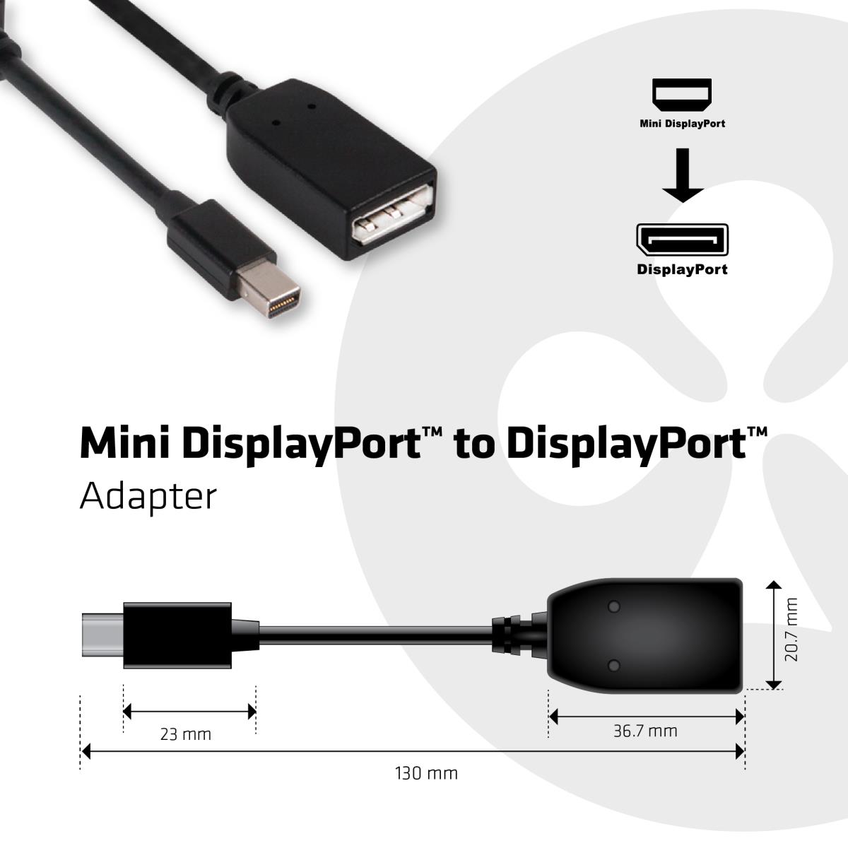 Mini DisplayPort To DisplayPort Cable