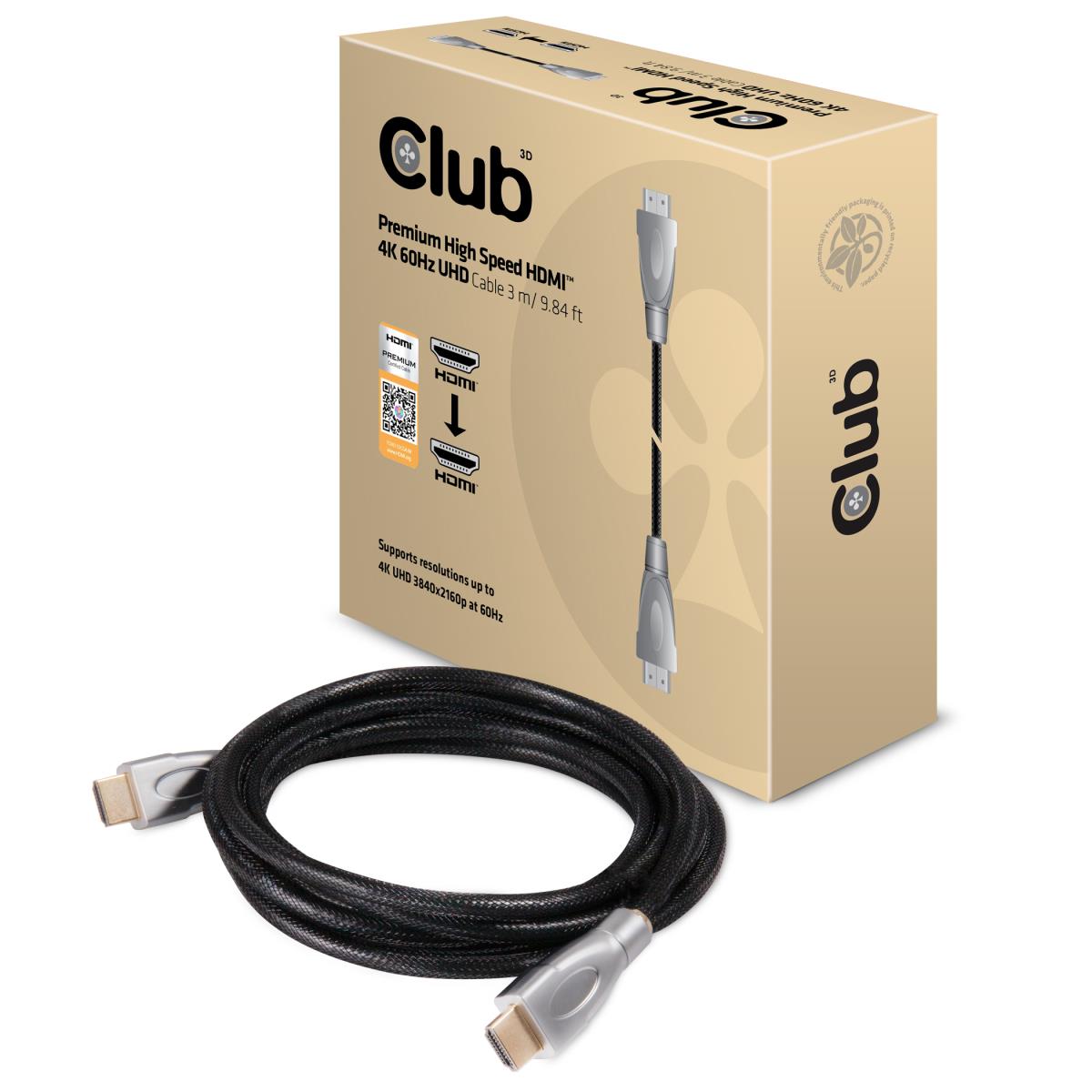 C3d Hdmi 2.0 Cable 3m M/m 4k60hz