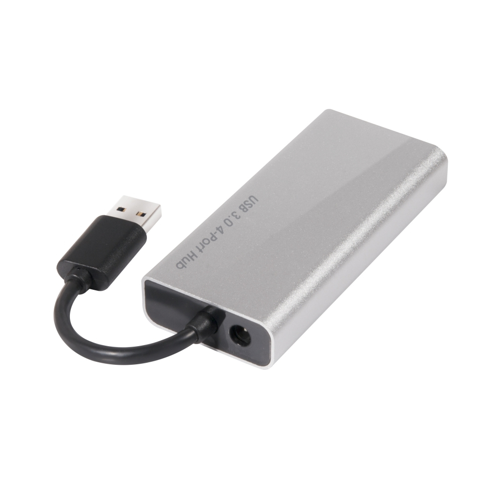 USB 3.0 4-port Hub With Power Adapter