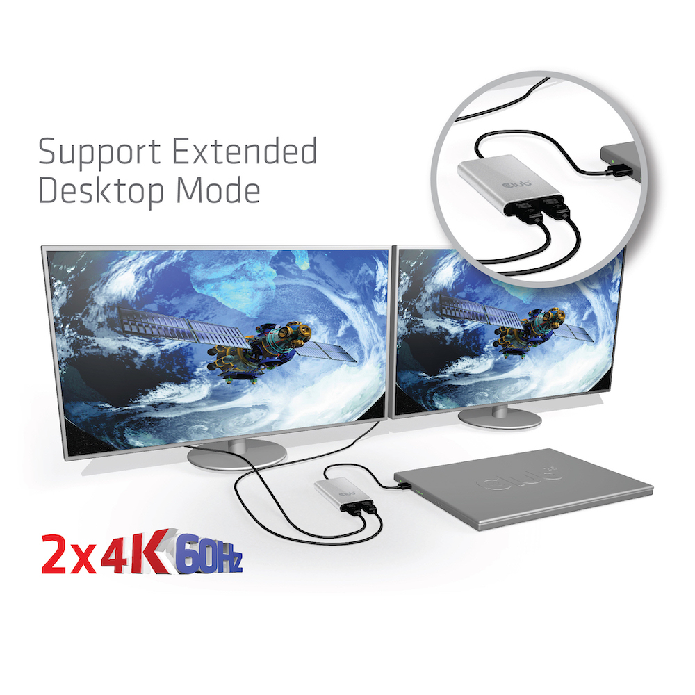 Thunderbolt 3 To DisplayPort 1.2 Dual Monitor 4k60hz