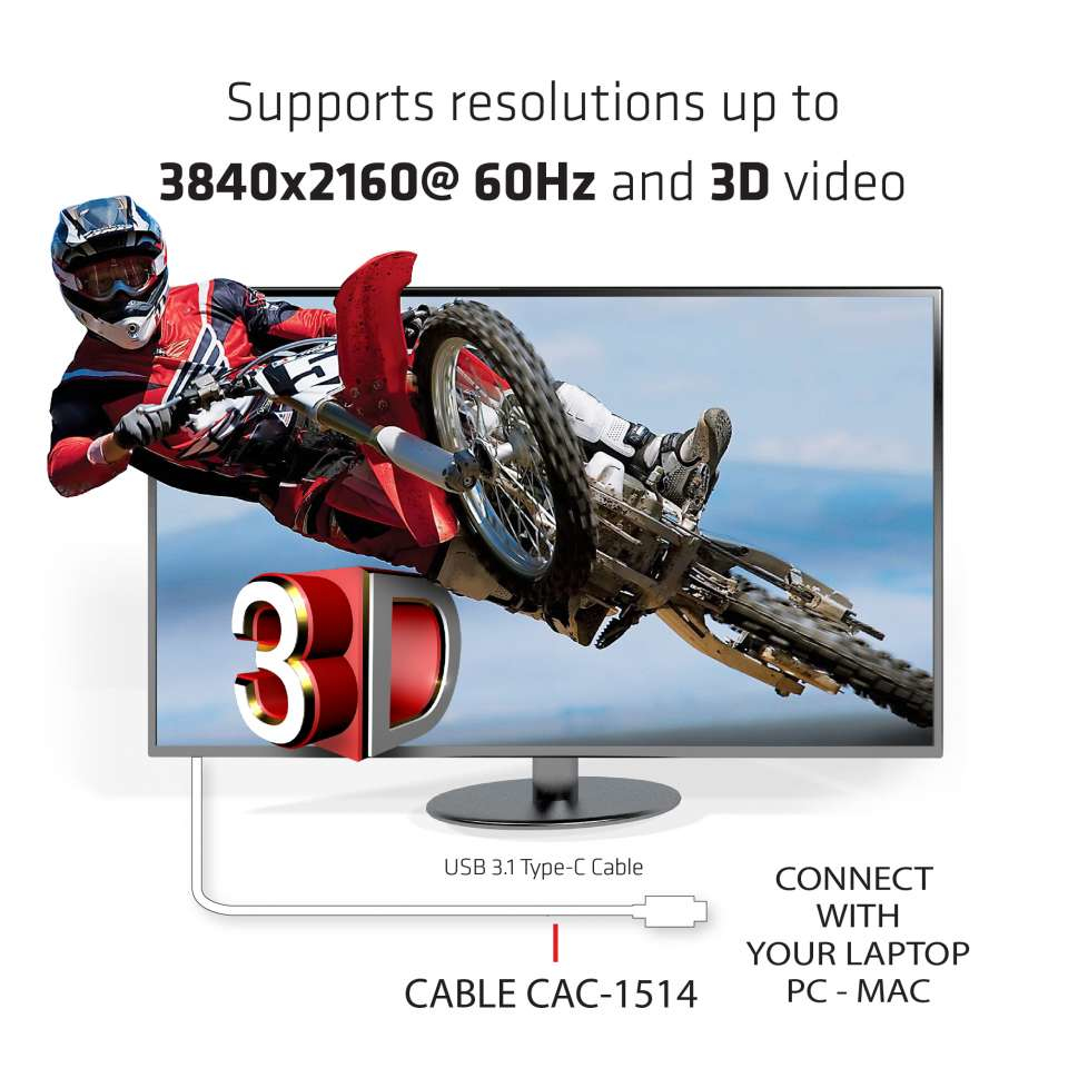 USB C To Hdmi 2.0 Uhd Active Cable 1.8mm/m