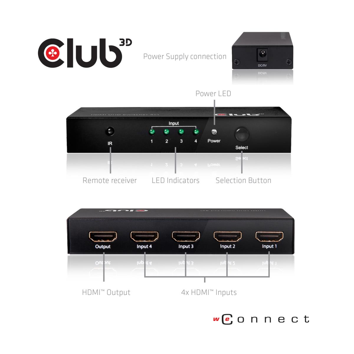 Hdmi 2.0 Uhd Switchbox 4 Ports