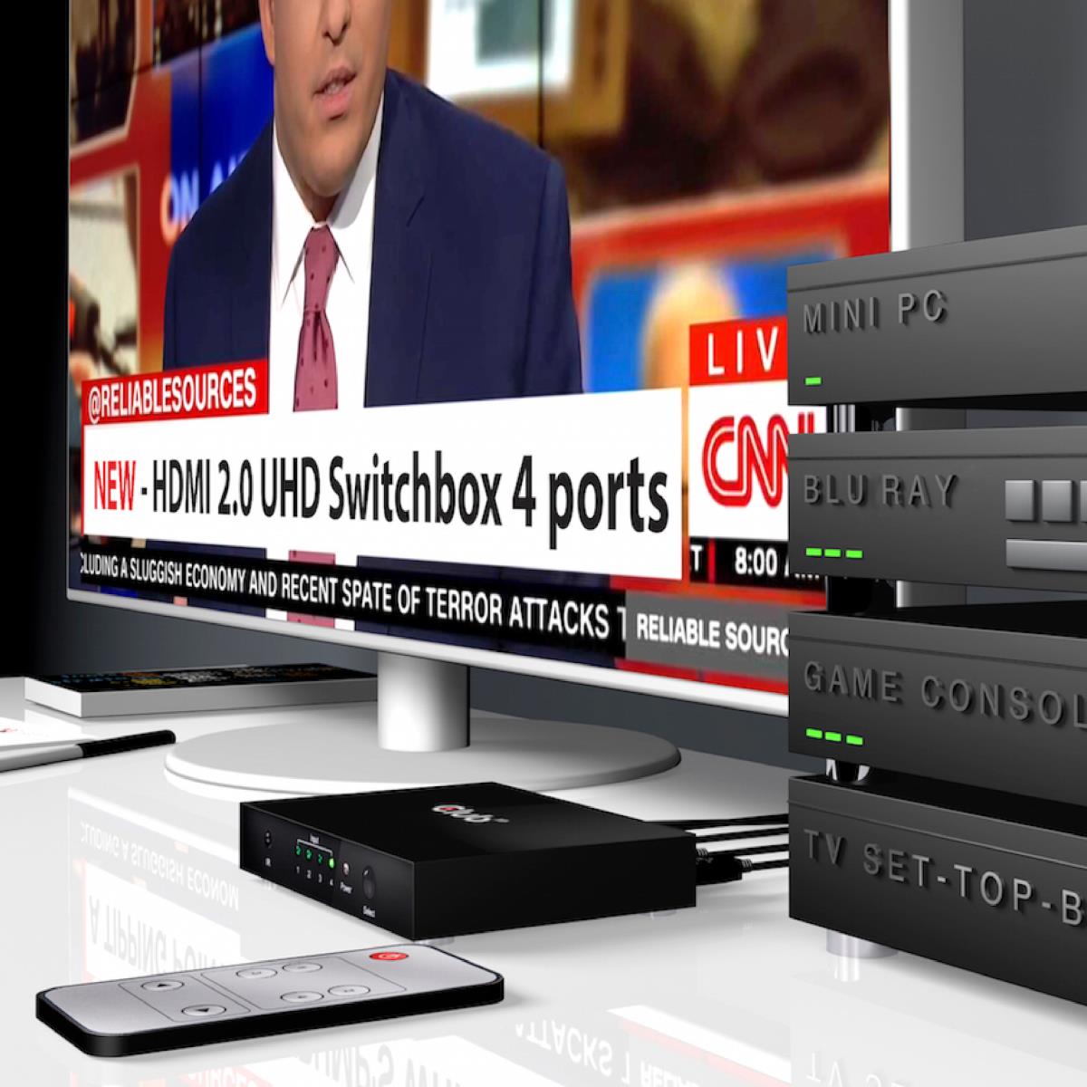 Hdmi 2.0 Uhd Switchbox 4 Ports