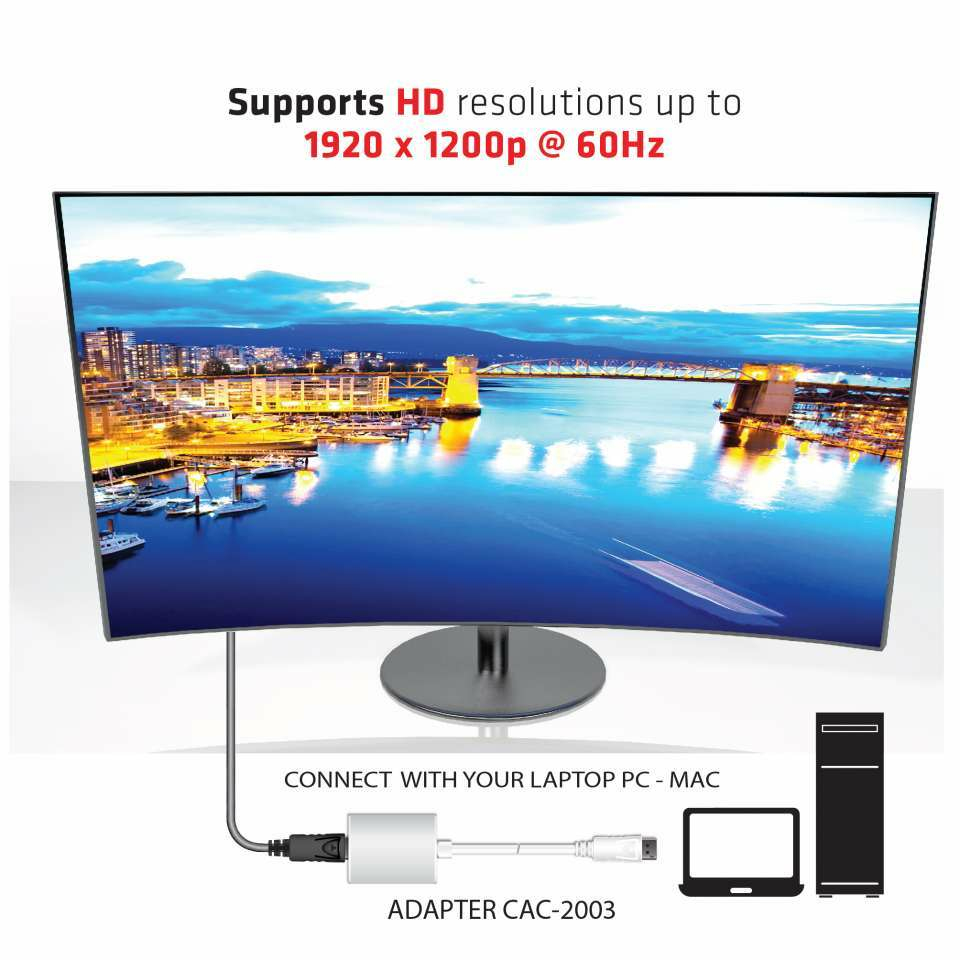 Displaypor To Vga Active Adapter