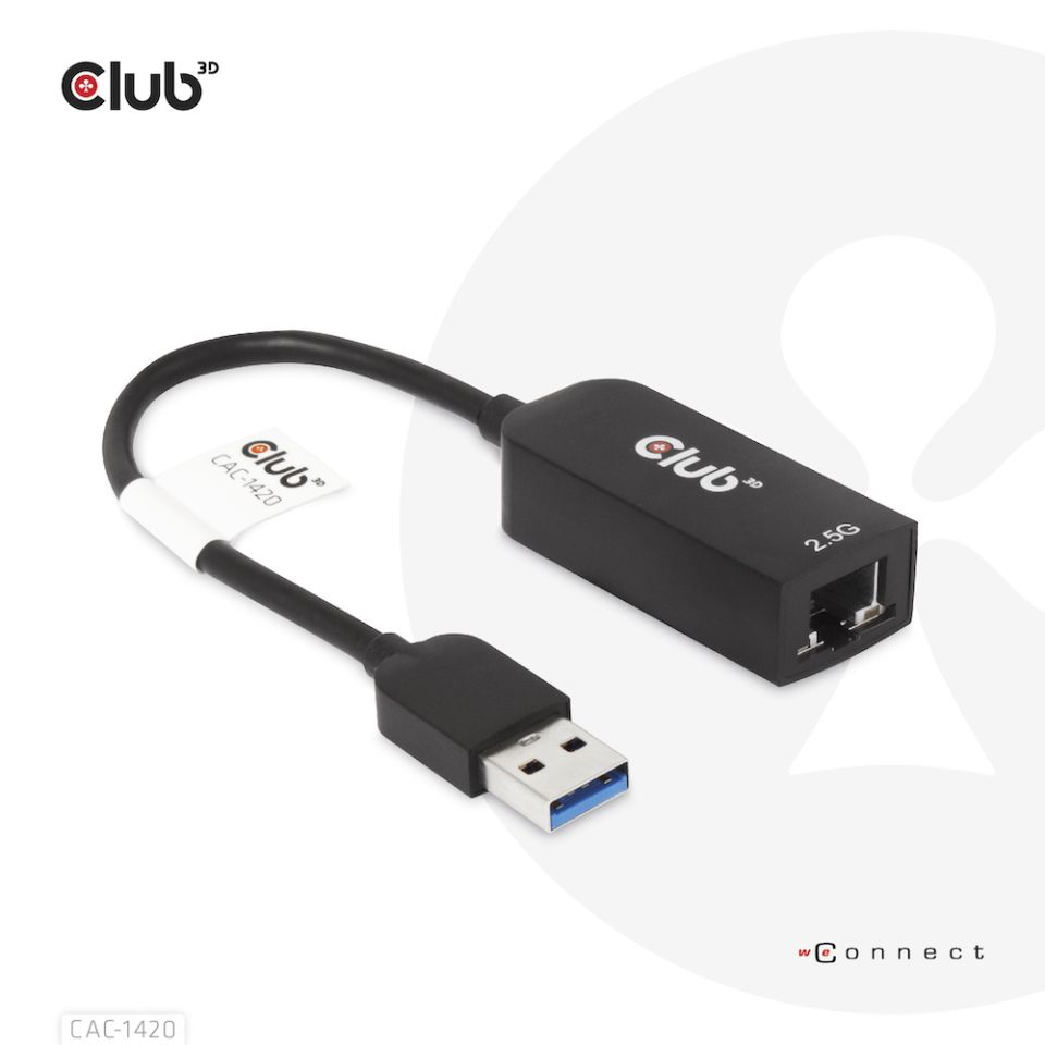 USB Type A 3.1 Gen 1 To Rj45 2.5GB Ethernet Adapter