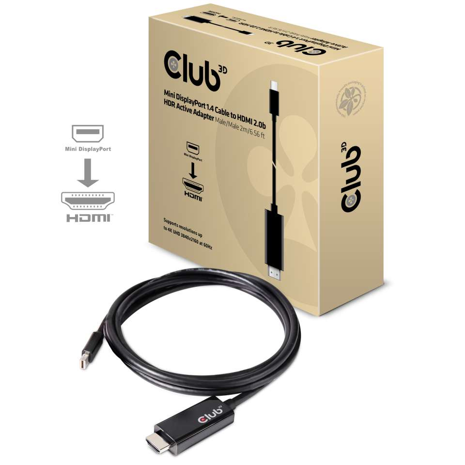 Mini DisplayPort 1.4 Cable M Hdmi 2.0b