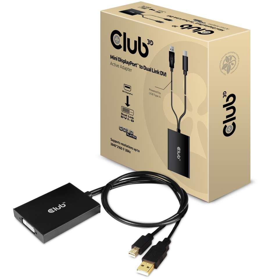 MiniDisplayPort To Dual Link DVI-I Duallink Active Adapter Max Res 4k30hz