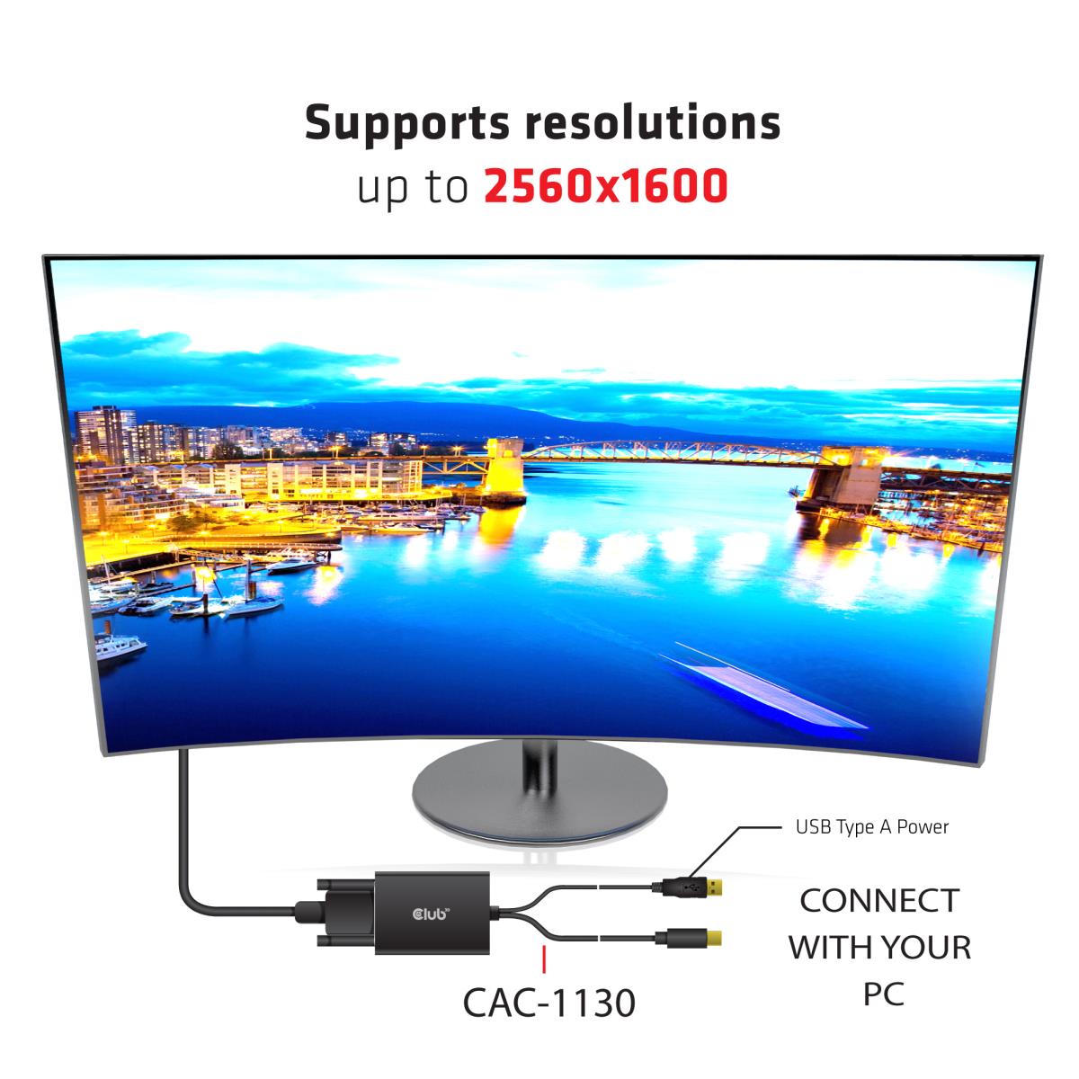 MiniDisplayPort To Dual Link DVI-I Duallink Active Adapter Max Res 4k30hz