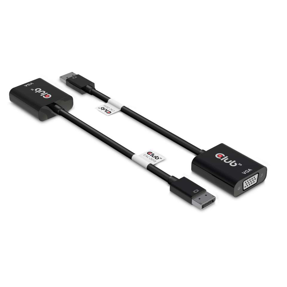 DisplayPort 1.1a Male To Vga Female Active Adapter Black