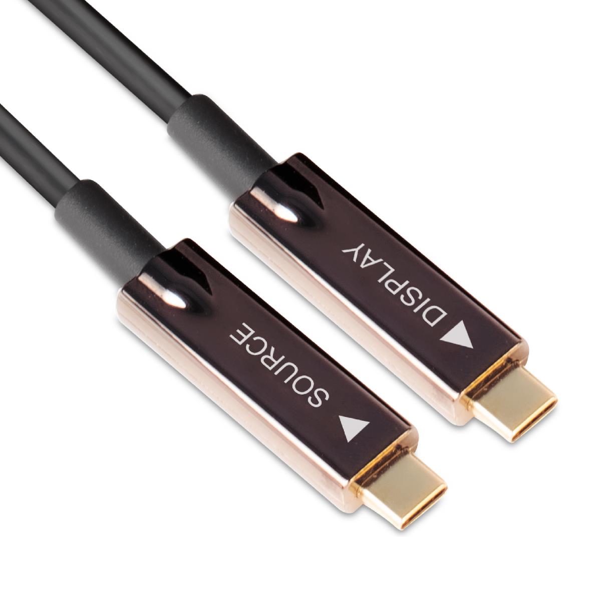 USB 3.2 Gen 2 Type-c Active Optical A/vunidirectional Cable Male/male 20 M/ 65.62 Ft