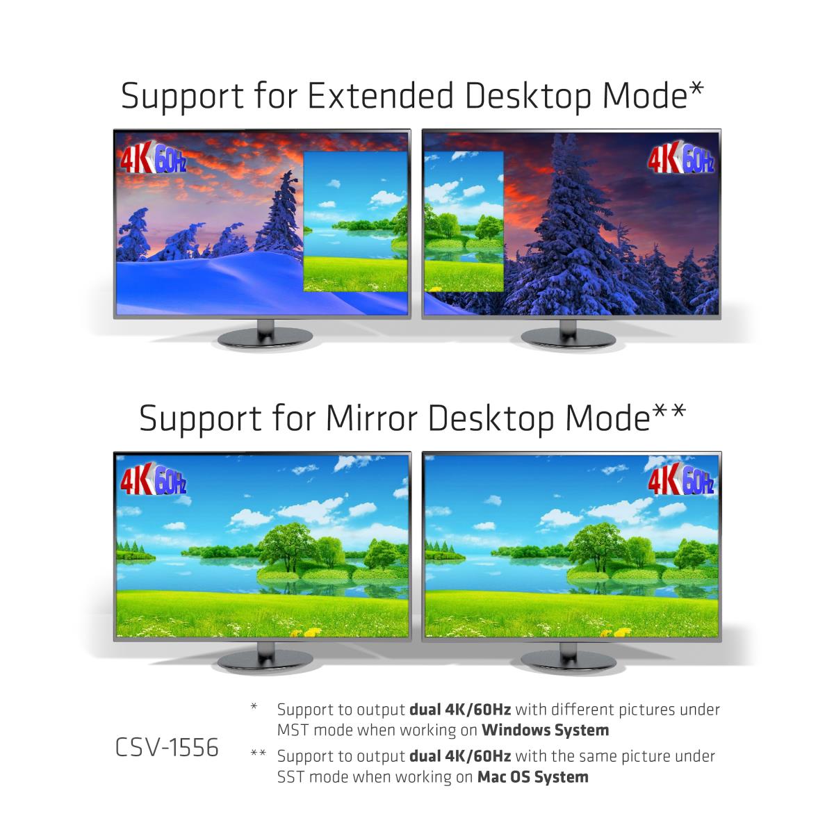 USB Type C 3.2 Gen 1 Multistream Transport Hub To Hdmi 2.0 Dual Monitor 4k60hz