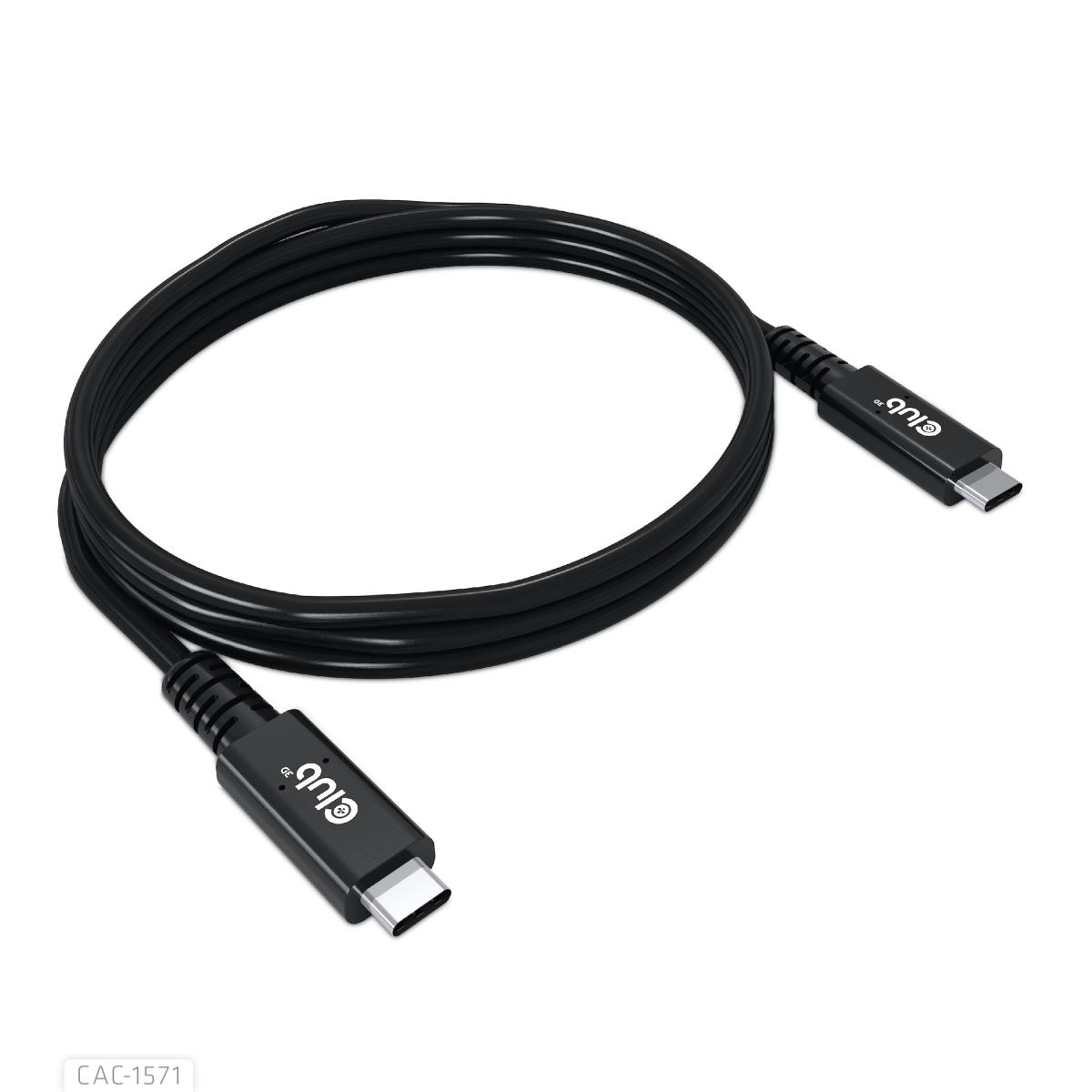 USB4 Type C Gen 3x2 Bi Directional Cable 40gbps 8k60hz 100w Powerdelivery M/m