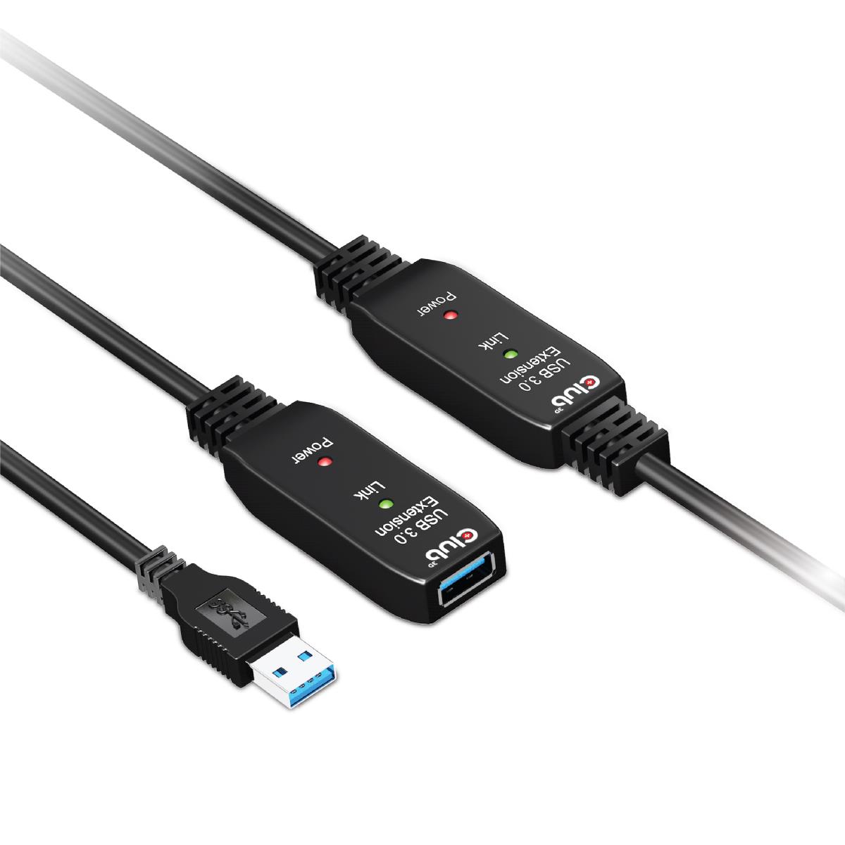 USB Type A Gen 1 Active Repeater Cable 15m Supports Up To 5gbps