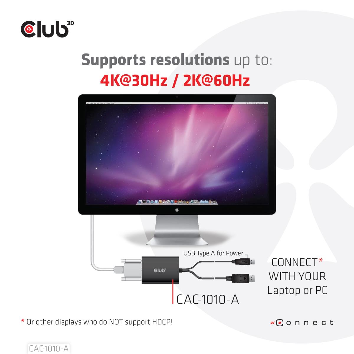 DisplayPort To Dual Link DVI-I Dual Link Active Adapter Max Res 4k30hz