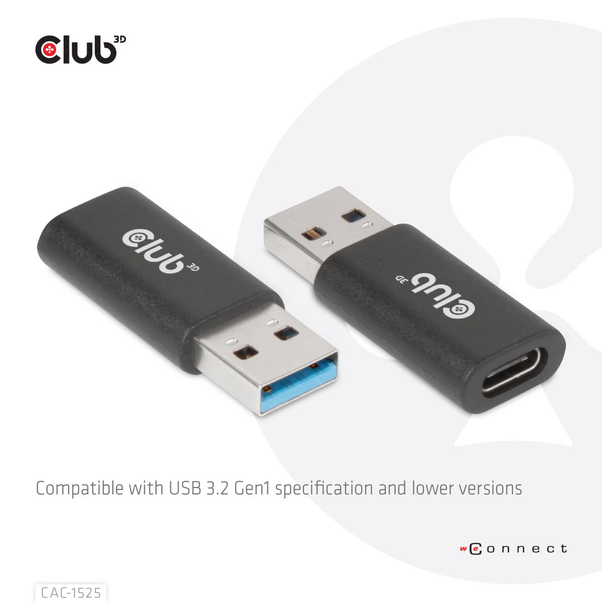 USB Type C 3.2 Gen1 Female To USB 3.2 Gen 1 Type A Male Adapter