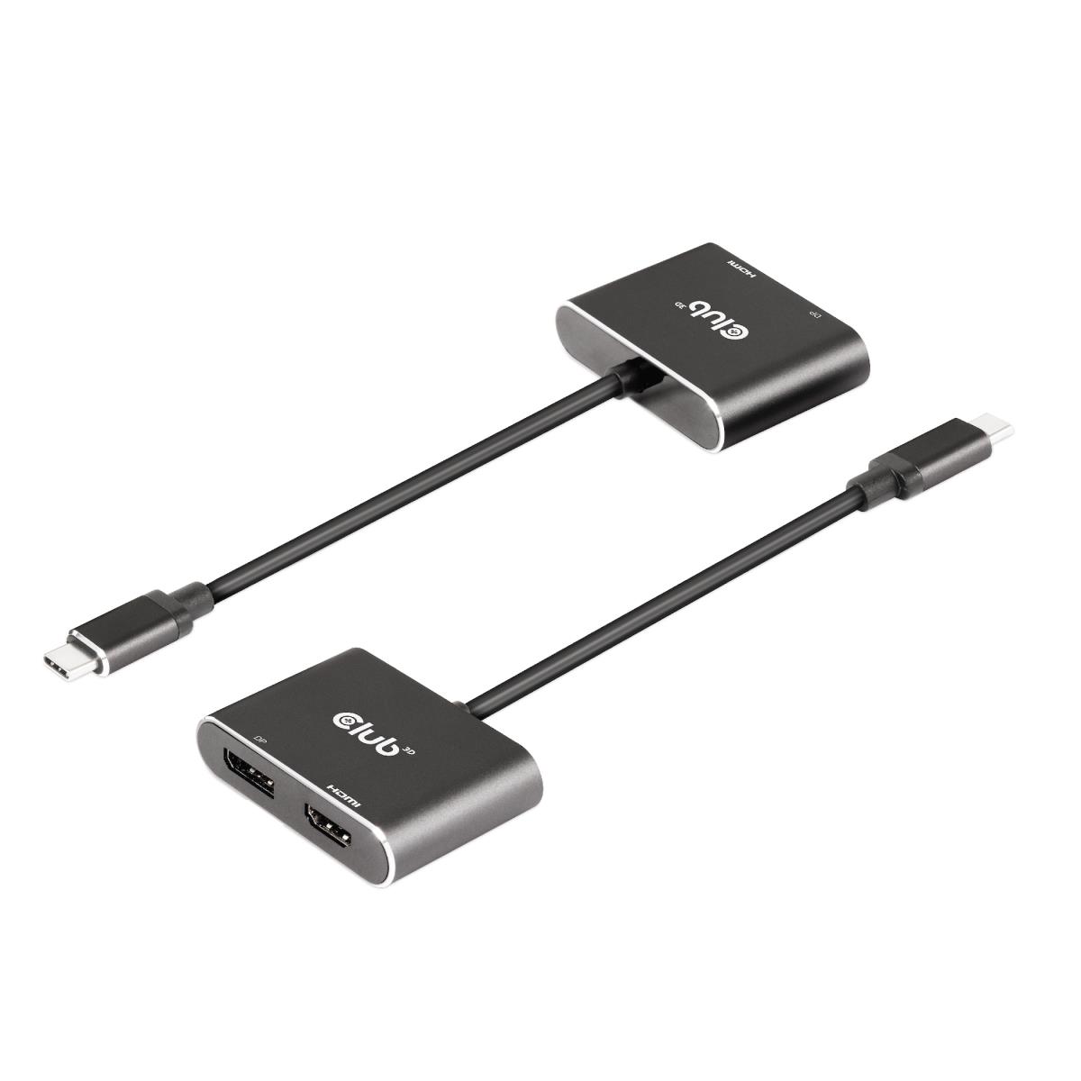 USB Type C 3.2 Gen 1 Multistream Transport Hub To Dp + Hdmi Dual Monitor 4k60hz