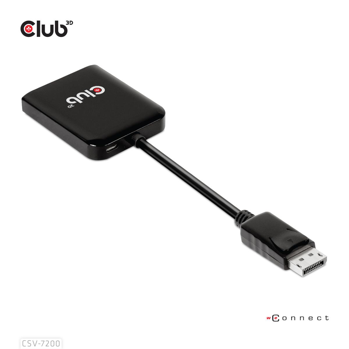 Dp 1.4 To 1 DisplayPort And 1 Hdmi Supports Up To 2x4k60hz - USB Powered