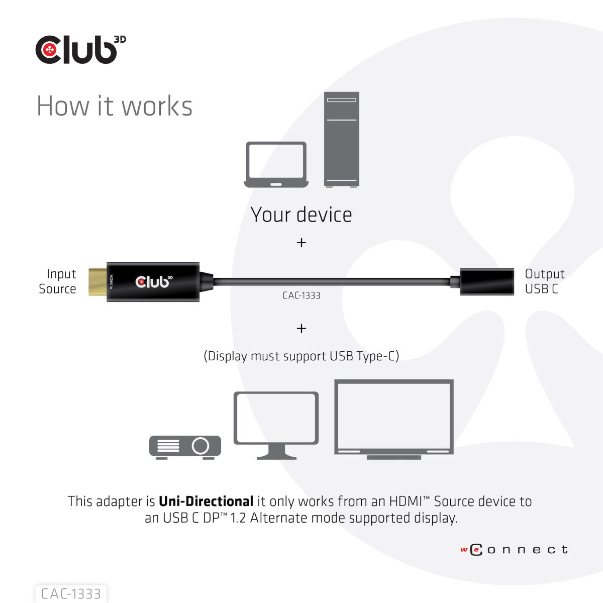 Hdmi-USB-c 4k60hz Active Adapter M/f
