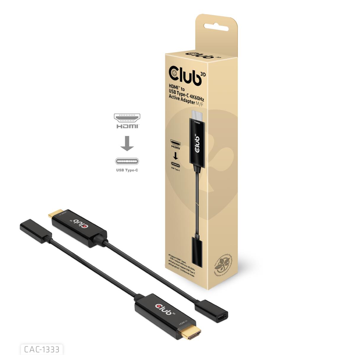 Hdmi-USB-c 4k60hz Active Adapter M/f