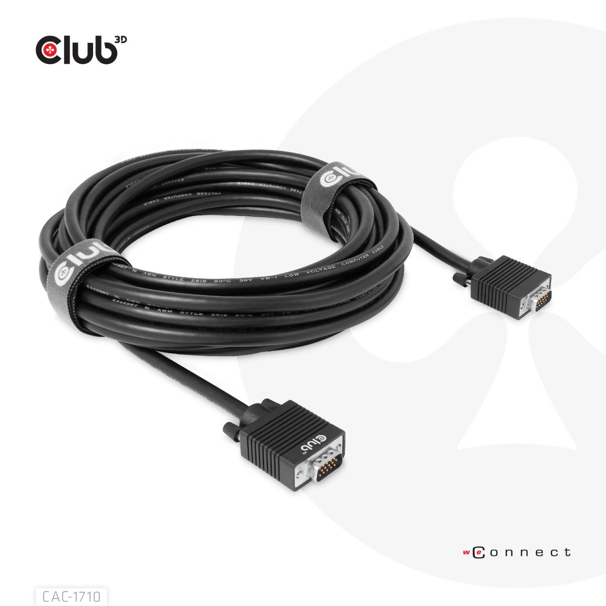 Vga Cable Bidirectional M/m 10m 28awg