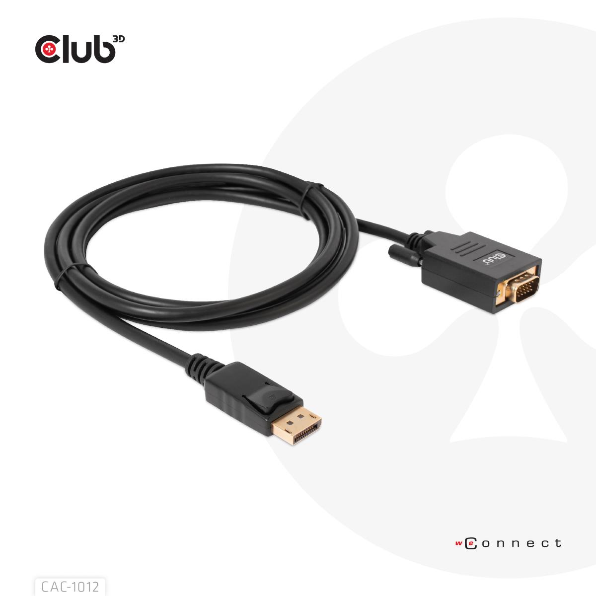 DisplayPort To Vga Cable M/m/ 2m 28awg