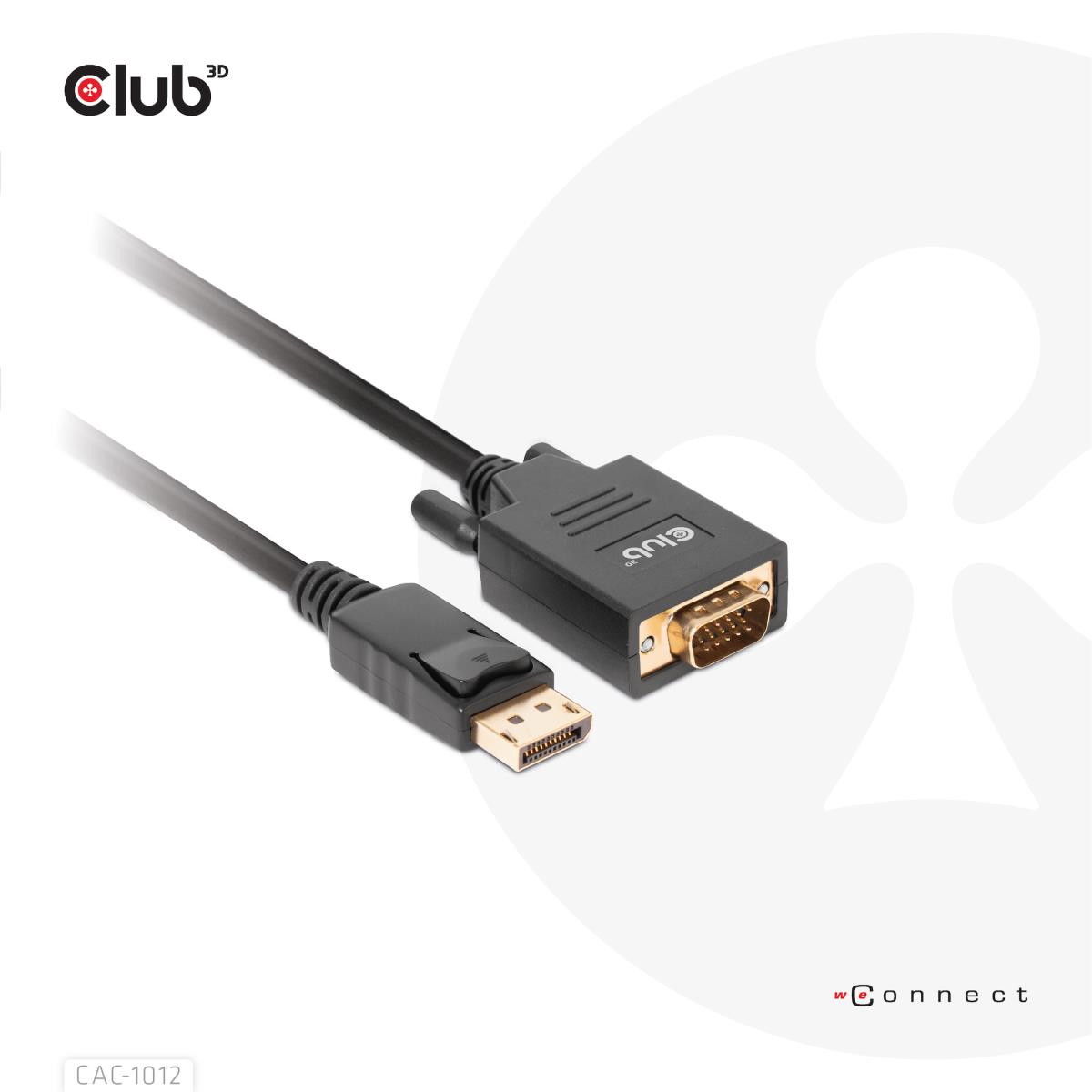 DisplayPort To Vga Cable M/m/ 2m 28awg