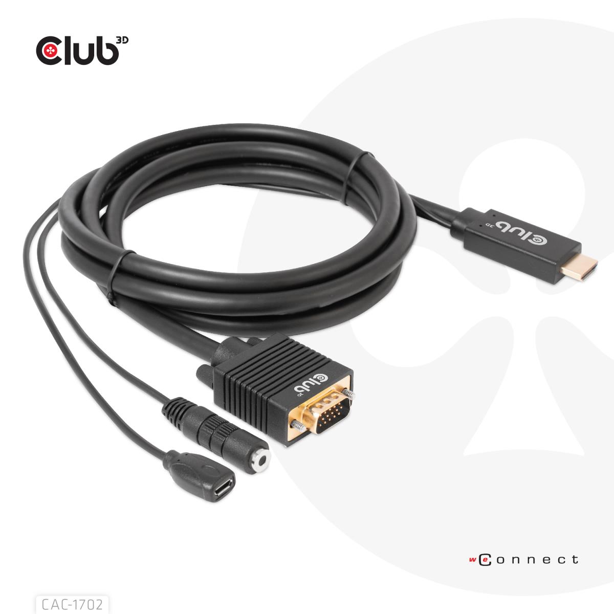 Hdmi To Vga Cable M/m 2m 28awg