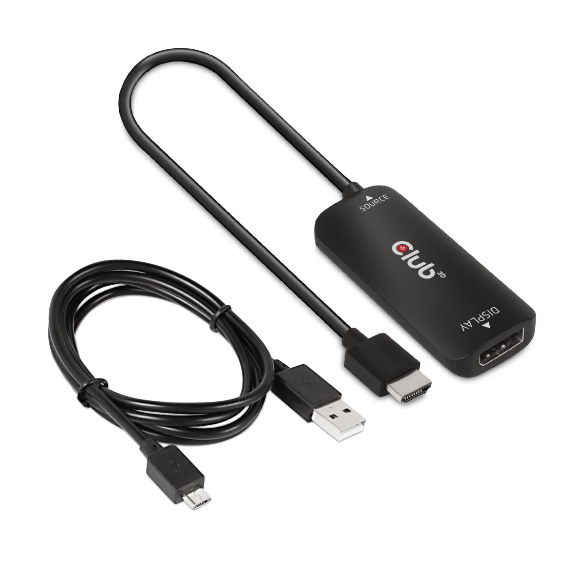 Hdmi+ Micro USB To DisplayPort 4k120hz Or 8k30hz M/f Active Adapter
