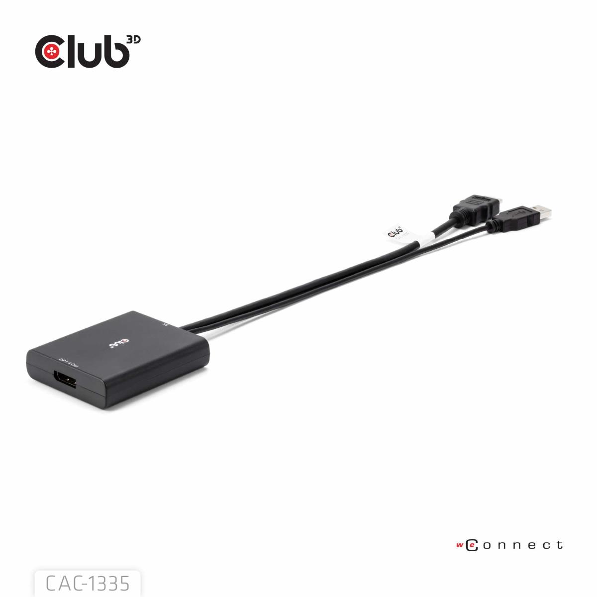 Hdmi+ Micro USB To DisplayPort 4k120hz Or 8k30hz M/f Active Adapter