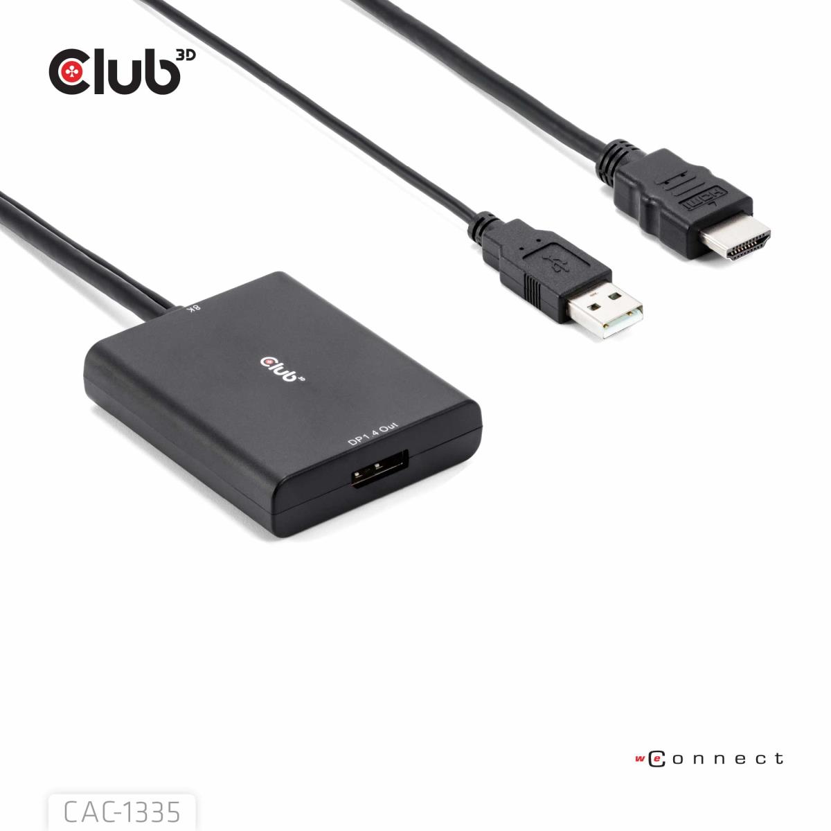 Hdmi+ Micro USB To DisplayPort 4k120hz Or 8k30hz M/f Active Adapter